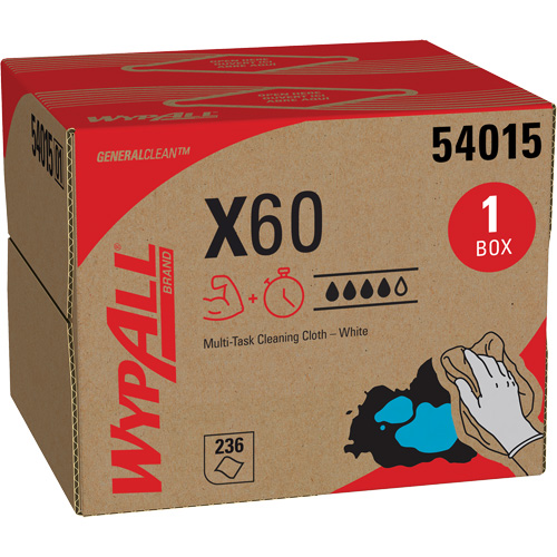 X60 Wipers, All-Purpose, 16-3/4" L x 11" W O-Max