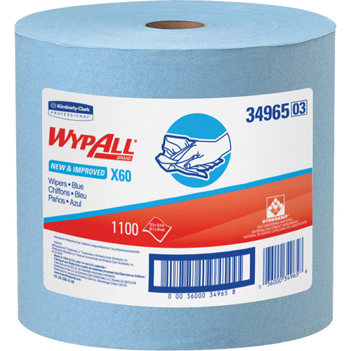 X60 Wipers, All-Purpose, 13-1/2" L x 12-1/2" W O-Max