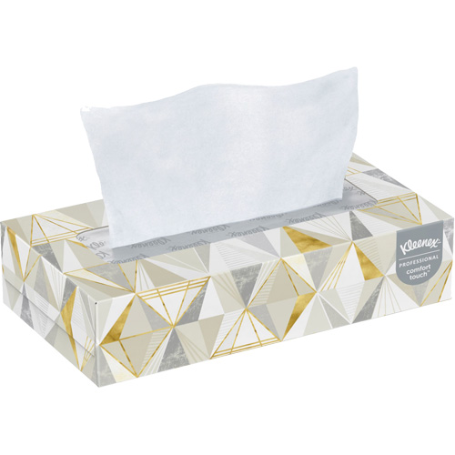 Papier-mouchoir Kleenex - &eacute;tui pratique, 2 pli, 7,8" lo x 8,3" la, 125 feuilles/boîte O-Max