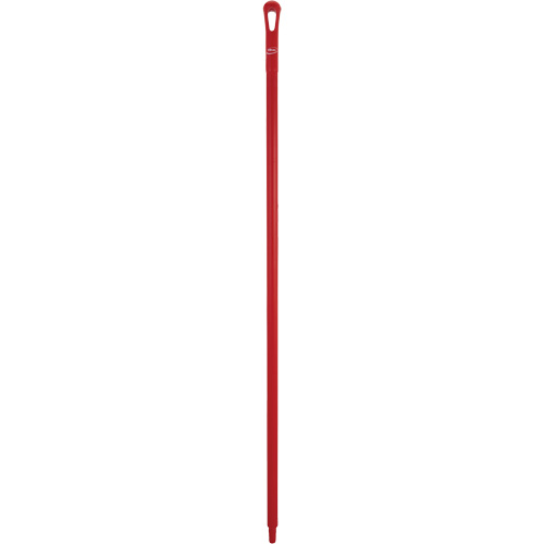 Manche ultra hygi&eacute;nique, Balai/Grattoir/Raclette, Rouge, Ergonomique, 59" lo O-Max