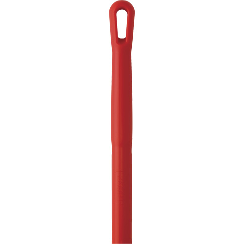 Handle, Broom/Scraper/Squeegee, Red, Ergonomic, 59" L O-Max