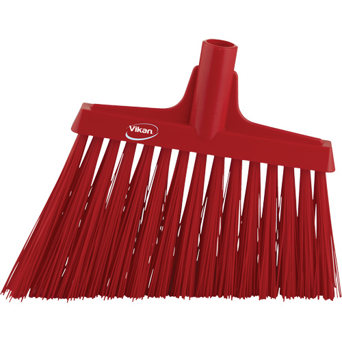T&ecirc;te de balai oblique, Crins Extra-ferme, 12", Polyester, Rouge O-Max