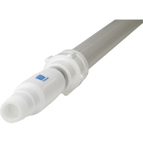 Handle, Broom/Scraper/Squeegee, White, Telescopic, 62" - 113" L O-Max