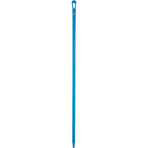Ultra Hygiene Handle, Broom/Scraper/Squeegee, Blue, Ergonomic, 59" L O-Max