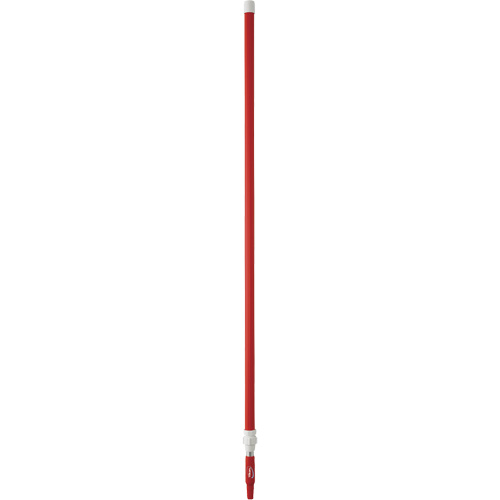 Manche de brosse pour plateforme, Brosse/Support &agrave; tampon, Rouge, T&eacute;lescopique, 62"-113" lo O-Max