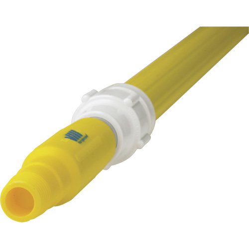 Deck Scrub Handle, Brush/Pad Holder, Yellow, Telescopic, 62"-113" L O-Max