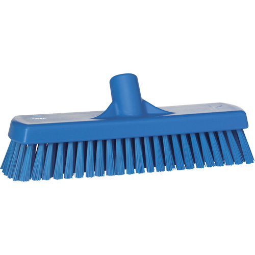 Deck & Wall Scrub Brush, Stiff Bristles, 12", Polyester, Blue O-Max