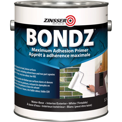 Appr&ecirc;t &agrave; adh&eacute;rence maximale Bondz, 3,78 L, Gallon, Blanc O-Max