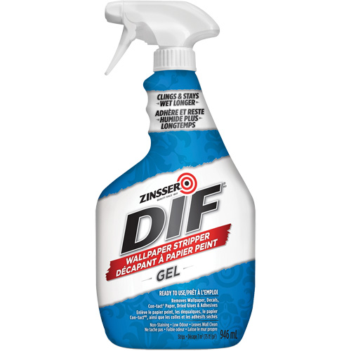 Gel d&eacute;capant pour papier peint DIF, 946 ml, Bouteille &agrave; g&acirc;chette O-Max