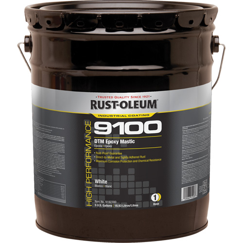 Base de mastic &eacute;poxy DTM du syst&egrave;me 9100, Blanc, 5 gal., Seau O-Max