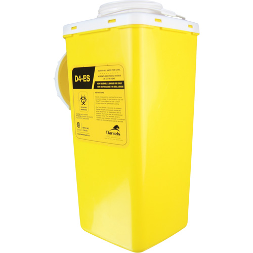 Biomedical Sharps Disposal Internal Container, 4 L Capacity O-Max