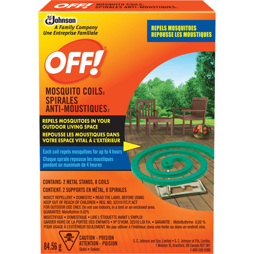 OFF! Mosquito Repellent Coils, DEET Free, Coil, 84.56 g O-Max