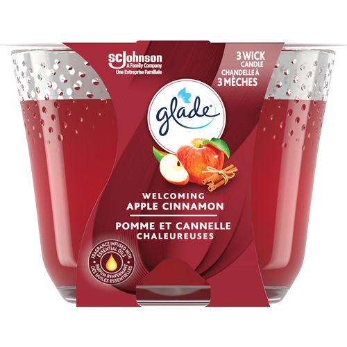 Glade&reg; 3-Wick Candle, Apple Cinnamon O-Max
