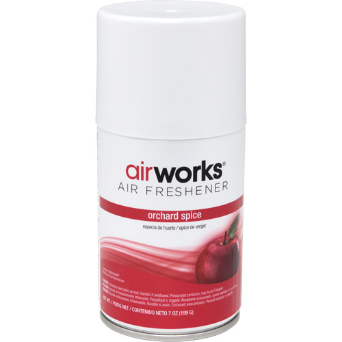 AirWorks&reg; Metered Air Fresheners, Orchard Spice, Aerosol Can O-Max
