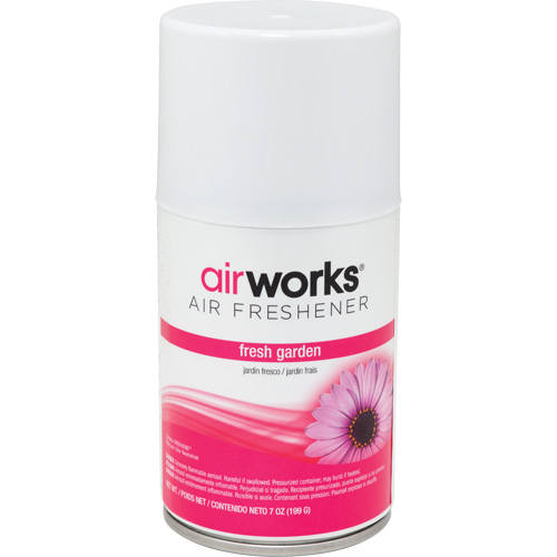 AirWorks&reg; Metered Air Fresheners, Fresh Garden, Aerosol Can O-Max