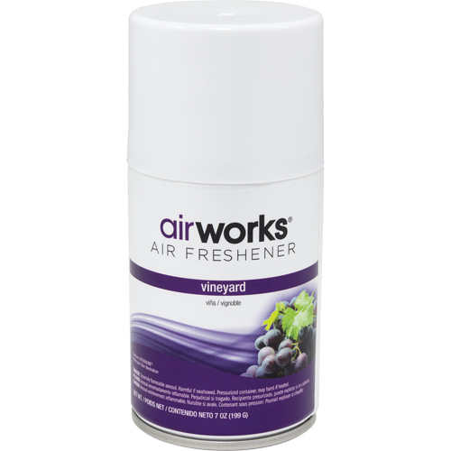 AirWorks&reg; Metered Air Fresheners, Vineyard, Aerosol Can O-Max