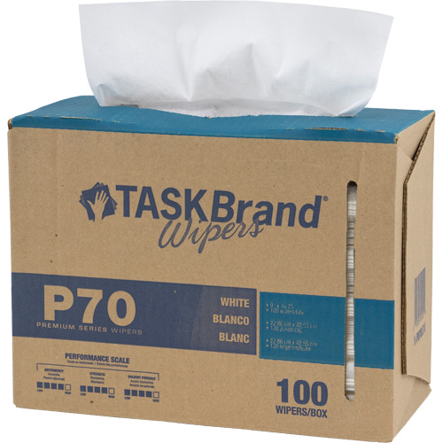 Chiffons de premi&egrave;re qualit&eacute; P70 TaskBrand, Robuste, 16-3/4" lo x 8-1/4" la O-Max