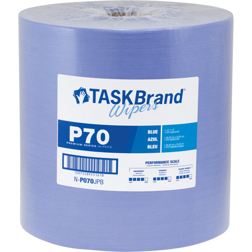 TaskBrand&reg; P70 Premium Series Wipers, Heavy-Duty, 13" L x 12" W O-Max