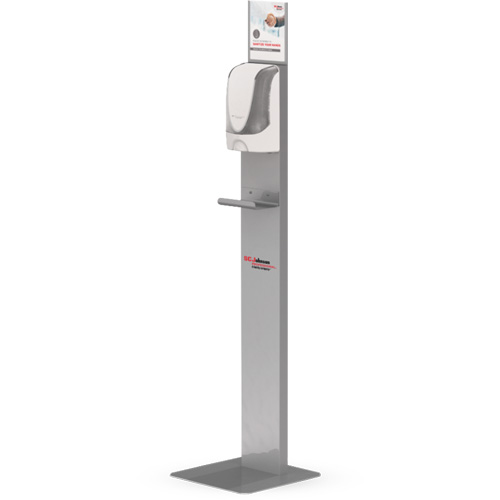 Support de plancher pour distributeur de d&eacute;sinfectant pour les mains sans contact O-Max