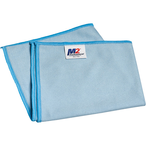 Chiffon de nettoyage pour vitres, Microfibre, Bleu O-Max