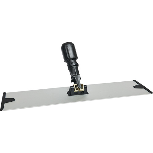 Support de vadrouille &agrave; &eacute;pousseter en microfibres &agrave; boucles et crochets, 18", Aluminium O-Max