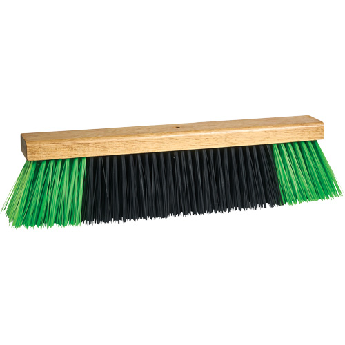 Bulldog Push Broom Head, 18", Coarse, PVC Bristles O-Max