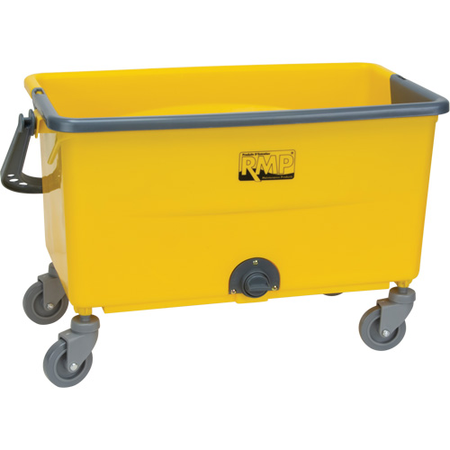 Seau et essoreuse pour vadrouille en microfibres, Passoire, 11 gal. US (44 pintes), Jaune O-Max