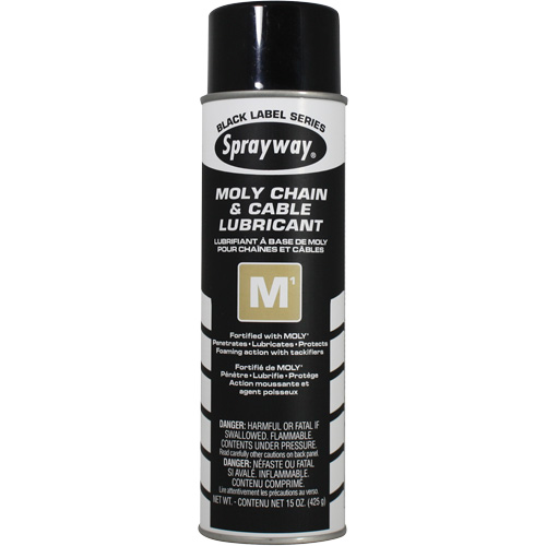 Lubrifiant au molybd&egrave;ne pour chaînes et c&acirc;bles M1, Canette a&eacute;rosol O-Max