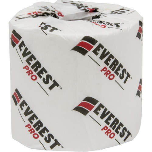 Everest Pro Toilet Paper, 1 Ply, 1000 Sheets/Roll, 250' Length, White O-Max