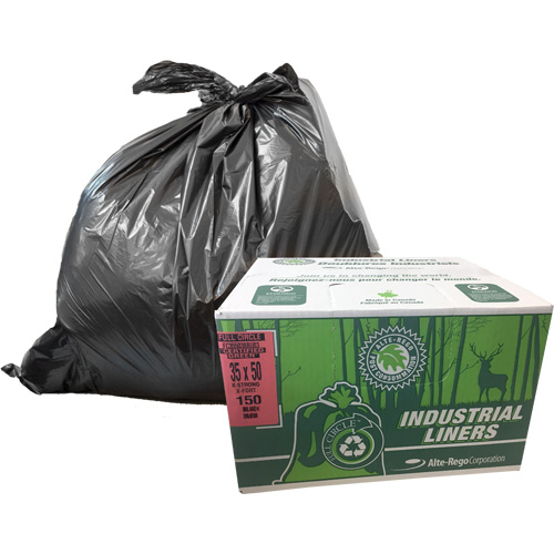 Sacs &agrave; d&eacute;chets EcoLogo, T-Fort, 48" la x 60" lo, Transparent, Capacit&eacute; 246,05 L (65 gal.) O-Max