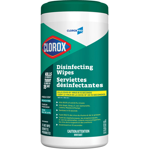Lingettes d&eacute;sinfectantes, 75 lingettes O-Max