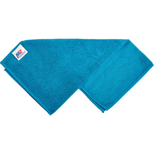 Chiffon de nettoyage, Microfibre, Bleu O-Max