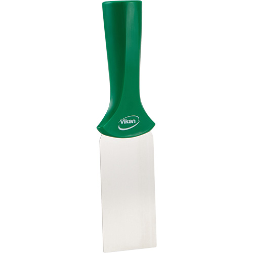 Grattoir en acier inoxydable avec poign&eacute;e montable sur manche, Vert, 2" la x 8" lo O-Max