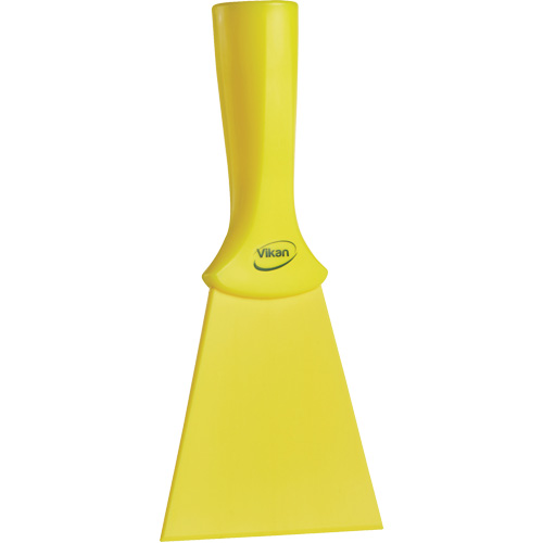 Grattoir en nylon avec poign&eacute;e filet&eacute;e, Jaune, 4" la x 8" lo O-Max