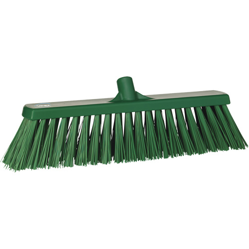 Balai-brosse robuste, Crins Ferme, 20", Polyester, Vert O-Max
