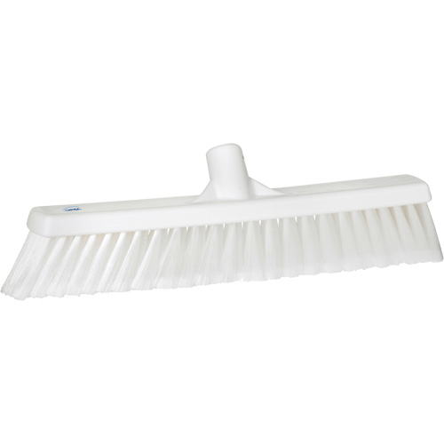 Balai-brosse pour particules fines, Crins Fin/&agrave; bout ouvrant, 16-1/4", Polypropyl&egrave;ne, Blanc O-Max