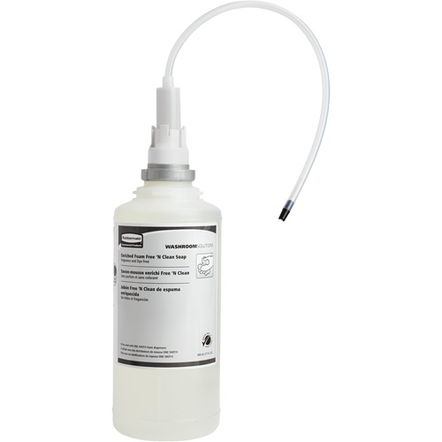Recharge de savon mousse sans parfum ni colorant pour les mains OneShot, Mousse, 1600 ml, Sans parfum O-Max