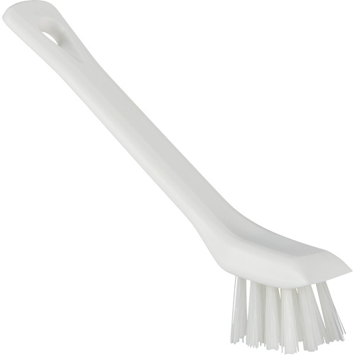 Brosse avec rebord grattoir, Soies Ferme, Longueur de 6", Blanc O-Max