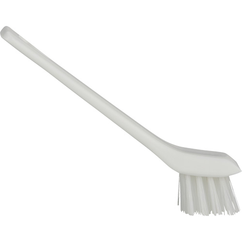 Brosse avec rebord grattoir, Soies Ferme, Longueur de 6", Blanc O-Max