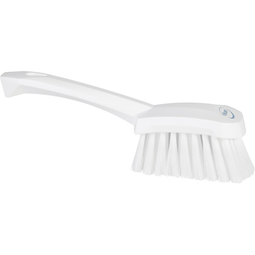 Brosse &agrave; r&eacute;curer avec manche court, Soies Doux, Longueur de 10-1/2", Blanc O-Max