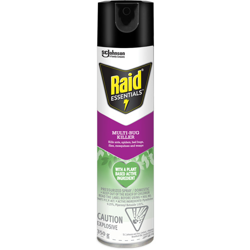 Raid&reg; Essentials Multi-Bug Killer, 350 g, Aerosol Can O-Max