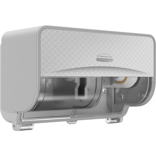 Icon Standard Roll Horizontal Toilet Paper Dispenser, Multiple Roll Capacity O-Max