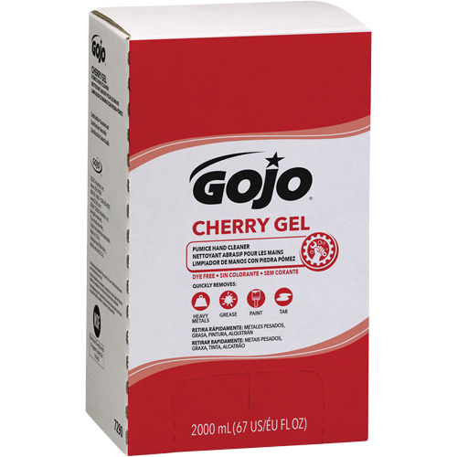 Nettoyant &agrave; mains pour distributeur Pro TDX, Gel/Pierre ponce, 2000 ml, Recharge, Cerise O-Max