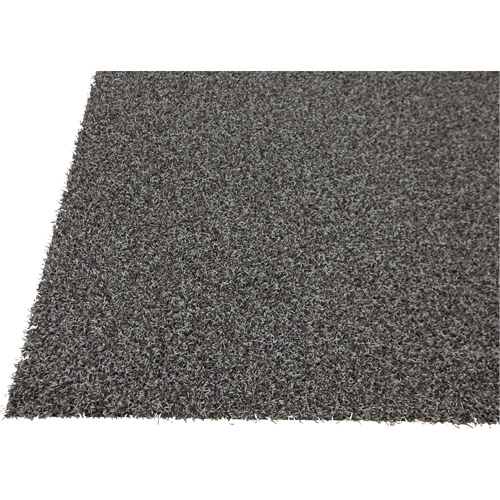 Tundra Indoor/Outdoor Matting, Latex/Polypropylene, Scraper Type, Tufted Cut Pile Pattern, 3-1/2' x 10', Grey O-Max