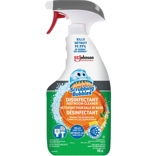 Scrubbing Bubbles&reg; Disinfecting Restroom Cleaner, 32 oz., Trigger Bottle O-Max