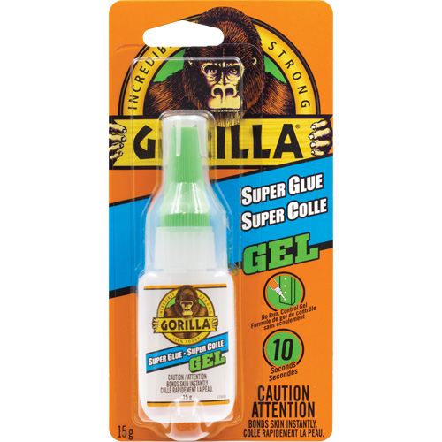 Super Glue Gel, 15 g, Bottle, Clear O-Max