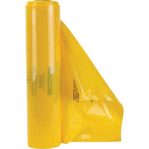 Doublures pour d&eacute;chets dangereux, Amiante, 40" lo x 26" la, 3 mils O-Max