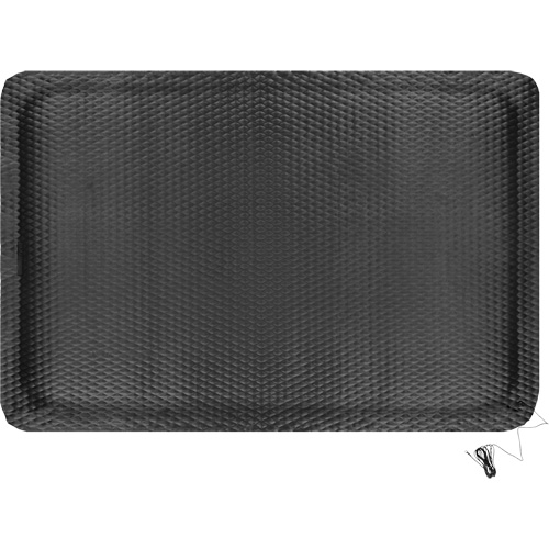 Tapis conductible Hog Heaven, 4' la x 6' lo, 5/8" &eacute;paisseur, Noir, Nitrile O-Max