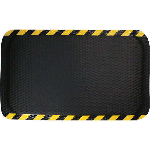 Hog Heaven Mat, Diamond, 3' x 5' x 5/8", Black/Yellow, Nitrile O-Max