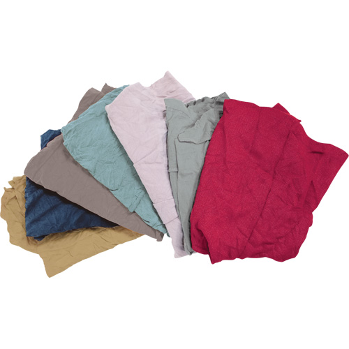 Chiffons fabriqu&eacute;s &agrave; partir de mat&eacute;riaux recycl&eacute;s, Molleton, M&eacute;lange de couleurs, 10 lb O-Max